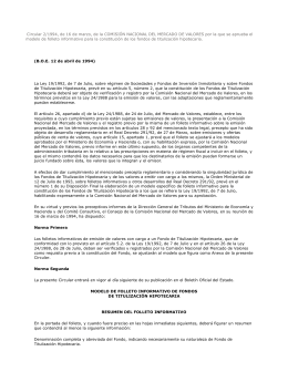 Circular 2/1994 - Comisión Nacional del Mercado de Valores