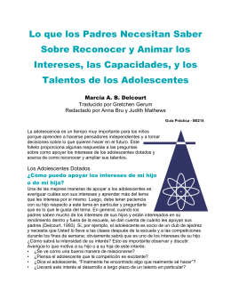 Adolescentes - The National Research Center on the Gifted and