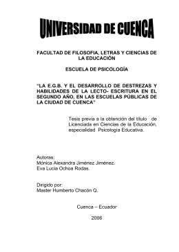 Análisis de la destreza.