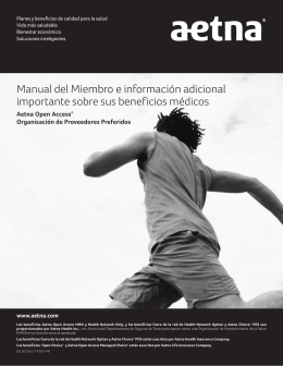 Manual del Miembro e información adicional importante