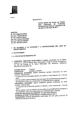 GT5 280411 y 020511 - Instituto de Salud Pública de Chile