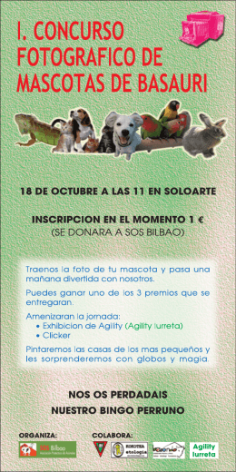i. concurso fotográfico de mascotas de basauri