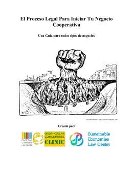 Richmond Spanish Cooperative Manual