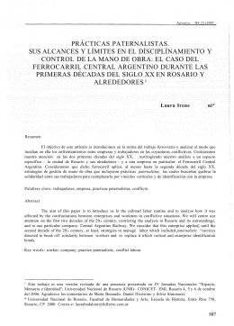 prácticas paternalistas. sus alcances y límites en el