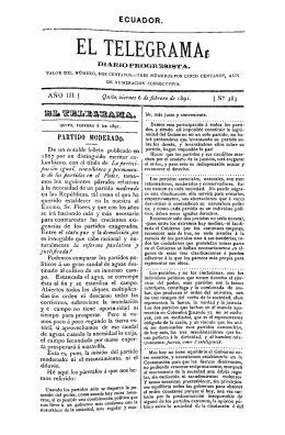 Año III, núm. 383, viernes 6 de febrero de 1891