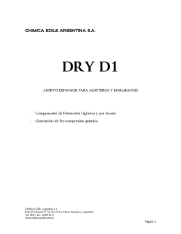 DRY D1 - Chimica Edile