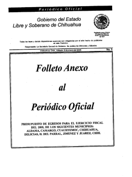 Gobierno del Estado - H. Congreso del Estado de Chihuahua