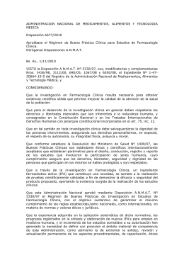 ADMINISTRACION NACIONAL DE MEDICAMENTOS