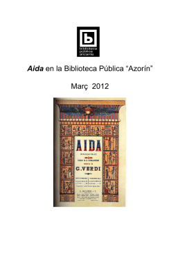 Aida en la Biblioteca Pública “Azorín” Març 2012