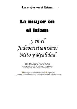 La Mujer en el Islam y en el Judeocristianismo