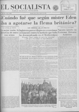 EL SOCIALISTA - Archivo - Fundación Pablo Iglesias