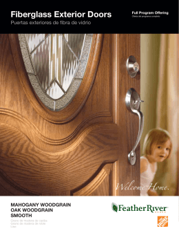 Feather River Fiberglass Exterior Doors Catalog