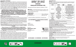 MM 70 WG - Servicio Agrícola y Ganadero