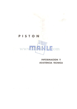 Mahle catalogo piston informacion y asistencia tecnica