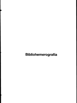 Bibliohemerografia