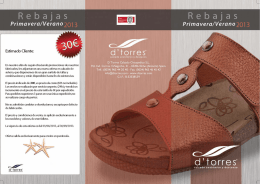 Rebajas Rebajas - D`Torres. Calzado Anatómico y Descanso