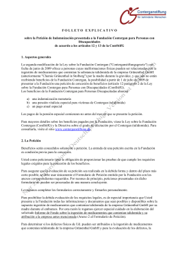 Modelo de Impreso de Solicitud de Indemnización en castellano