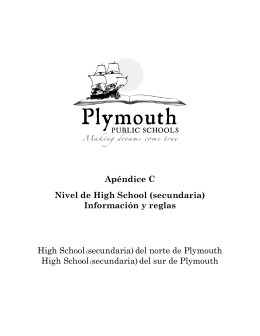 Apéndice C Nivel de High School (secundaria)