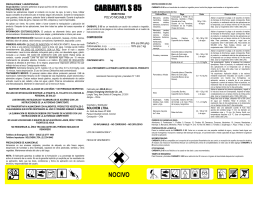 CARBARYL S 85 - Servicio Agrícola y Ganadero