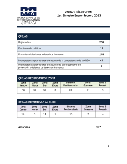 primer bimestre - Comisión Estatal de Derechos Humanos