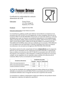 Eagle EC Certificado de Cumplimiento