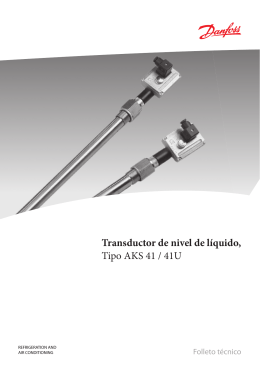 Transductor de nivel de líquido, Tipo AKS 41 / 41U