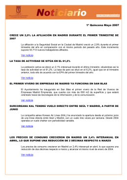1ª Quincena Mayo 2007 Ver noticia Ver noticia Ver noticia Ver