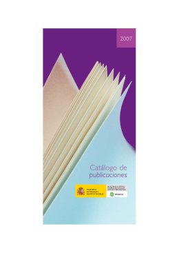 Catálogo de publicaciones