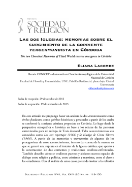 tercermundista en Córdoba
