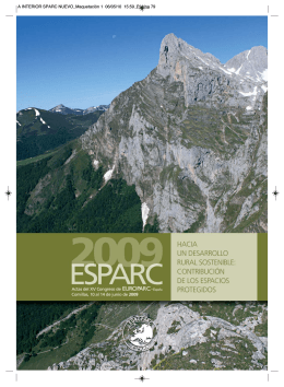 ESPARC 2009. Actas del XV Congreso de EUROPARC