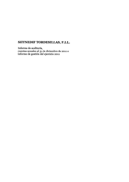 SIITNEDIF TORDESILLAS, F.I.L.