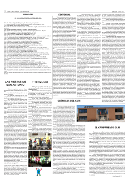editorial las fiestas de san antonio crónicas del cum el campamento