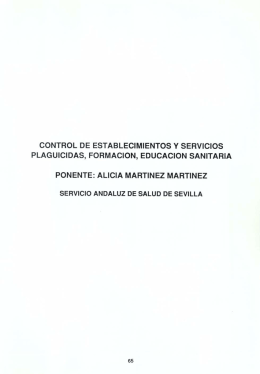6 control de establecimientos y servicios plaguicidas