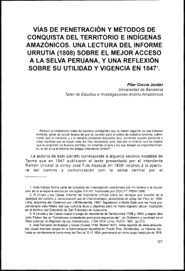 V ~ A S DE PENETRACIÓN Y MÉTODOS DE CONQUISTA DEL