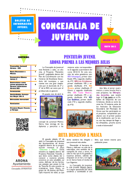 Agenda Juvenil del mes de Mayo de 2013 [pdf 2.0 MB]