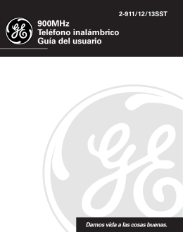 900MHz Teléfono inalámbrico Guía del usuario