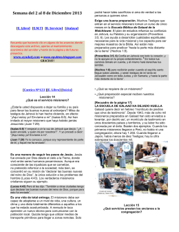 Semana del 2 al 8 de Diciembre 2013 - Malak