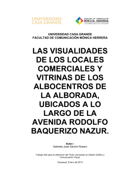 las visualidades de los locales comerciales y vitrinas de los