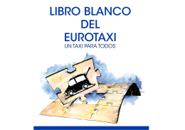Libro Blanco del Eurotaxi, un taxi para todos