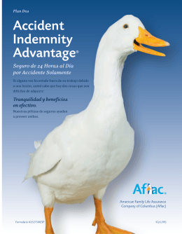 Accident Indemnity Advantage® - ufcw local 230 ottumwa, iowa