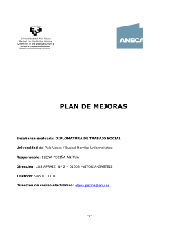 PLAN DE MEJORAS