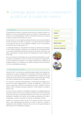 Estrategia global contra la contaminación acústica en la ciudad de