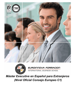 Máster Executive en Español para Extranjeros