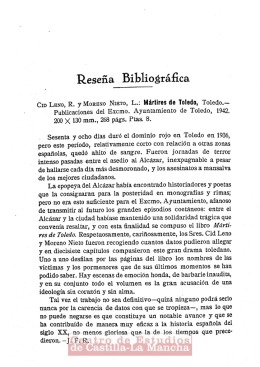Reseña Bibliográﬁca - Universidad de Castilla