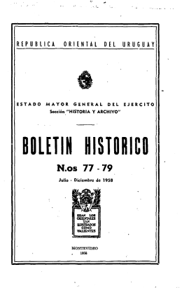 BOLETÍN HIST N.os 77 79 - La Biblioteca Artiguista