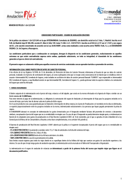 Seguro de Anulación Plus