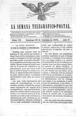 La semana telegráfico-postal (1870 n.076)