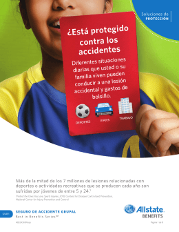 ¿Está protegido contra los accidentes