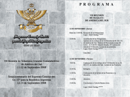 Page 1 PROGRAMA , V11 REUNION _` DE SS:GG:CC: * "