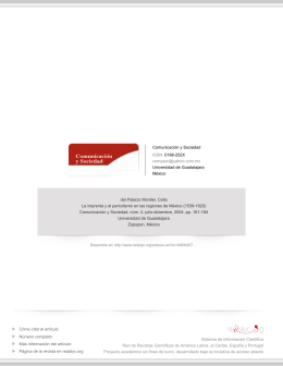 Redalyc.La imprenta y el periodismo en las regiones de México